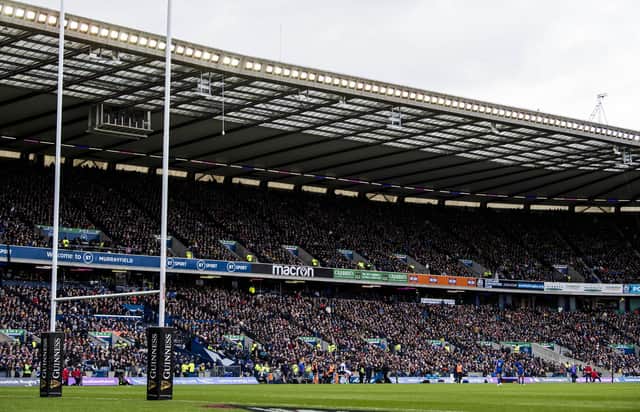 The return of supporters to international matches at BT Murrayfield post-pandemic has helped drive overall revenue. (Photo by Ross Parker / SNS Group)