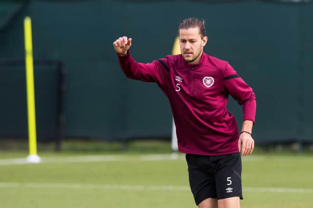 Peter Haring is enjoying being back in training with Hearts.