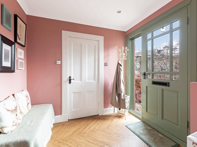 Exterior: Well-maintained gardens with lawn coverage to the side and front, which is south-facing and gains the sun all day, a rear patio area, garage and mature trees.
Contact Slater Hogg & Howison