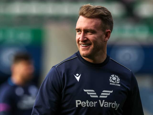 Stuart Hogg during the Scotland team run at BT Murrayfield ahead of the Autumn Nations Series match against South Africa.  (Photo by Craig Williamson / SNS Group)