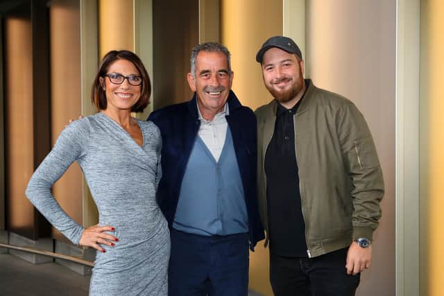 Sam Torrance, who was one of Darren Clarke's vice-captains for the match, with wife Suzanne and son Daniel before departing Heathrow for the 2016 Ryder Cup at Hazeltine. Picture: Andrew Redington/Getty Images.