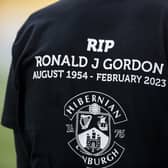 Hibs will pay tribute to Ron Gordon, the club's chairman who passed away last month, before the game against Rangers at Easter Road on Wednesday. (Photo by Roddy Scott / SNS Group)