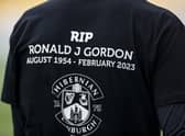 Hibs will pay tribute to Ron Gordon, the club's chairman who passed away last month, before the game against Rangers at Easter Road on Wednesday. (Photo by Roddy Scott / SNS Group)