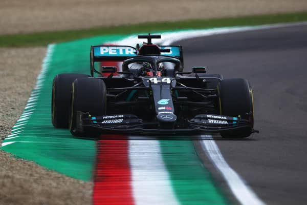 Lewis Hamilton during the Grand Prix of Emilia Romagna at Imola. Picture: Joe Portlock/Getty Images