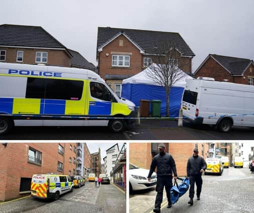 There is police activity at the couple's home in Glasgow and at SNP headquarters in Edinburgh.