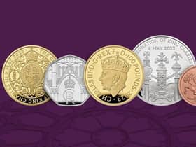 The coins will be the first to feature a portrait of King Charles wearing a crown.