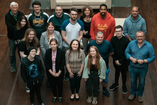 Team members at Glasgow-based Frog Systems.