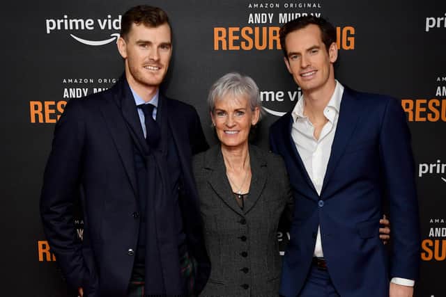 Judy Murray has urged tennis authorities to build on the legacy of the success of her sons, Jamie and Andy. Picture: Gareth Cattermole/Getty Images
