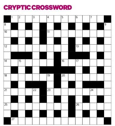 Crossword for 18 May