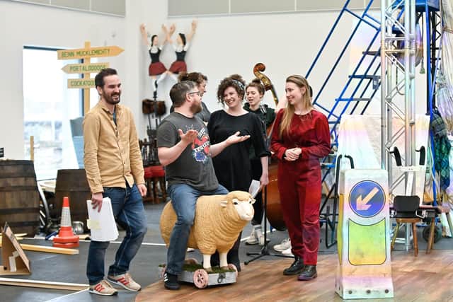 Rehearsals for the new National Theatre of Scotland production of ‘Kidnapped’, directed by Isobel McArthur and Gareth Nicholls. Picture: Julie Howden
