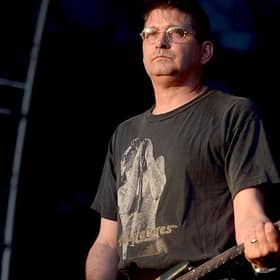 Steve Albini performing onstage as part of Shellac in Los Angeles in 2016 (Picture: Matt Winkelmeyer/Getty Images for FYF)