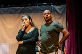 Emmanuelle Laborit and Ramesh Meyyappan in La Performance PIC: Mihaela Bodlovic