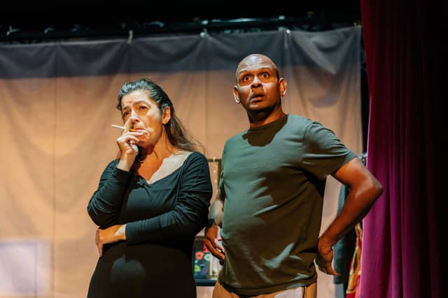 Emmanuelle Laborit and Ramesh Meyyappan in La Performance PIC: Mihaela Bodlovic