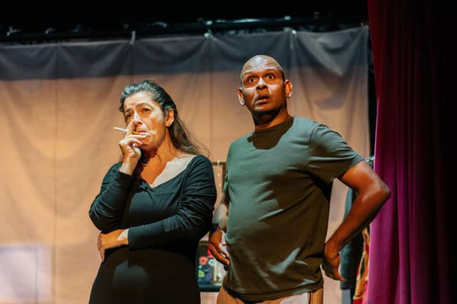 Emmanuelle Laborit and Ramesh Meyyappan in La Performance PIC: Mihaela Bodlovic