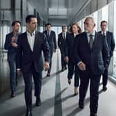 The Succession finale starring Brian Cox (front right) has now aired. Picture: PA