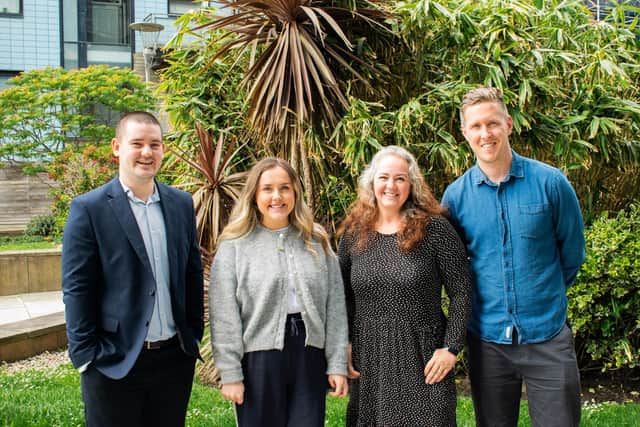 L-R - Lewis Robertson, Rachael Martin, Chirene Campbell, Chris Fairbairn
