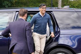 Rishi Sunak on the campaign trail - but is his party the natural home for unionists and Brexit supporters? (Picture: James Manning/PA Wire)