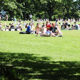 Many got out bright and early this morning to take full advantage of the fine weather.