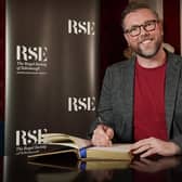 Damian Barr took part in an in-converation event with Sir Ian Rankin at the Royal Society of Edinburgh. Picture: Stewart Attwood