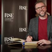 Damian Barr took part in an in-converation event with Sir Ian Rankin at the Royal Society of Edinburgh. Picture: Stewart Attwood