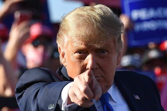 Donald Trump's base is holding firm and he is reaching out to other interest groups in a bid to remain in the White House (PIcture: Mandel Ngan/AFP via Getty Images)