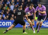 Scotland's Richie Gray, centre, has been cited for an incident in the New Zealand game. (Photo by Ross MacDonald / SNS Group)