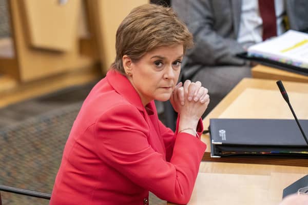 Was Nicola Sturgeon unaware of a widely publicised demonstration taking place perhaps a mile from Bute House? asks reader (Picture: Jane Barlow/pool/Getty Images)