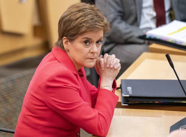 Was Nicola Sturgeon unaware of a widely publicised demonstration taking place perhaps a mile from Bute House? asks reader (Picture: Jane Barlow/pool/Getty Images)