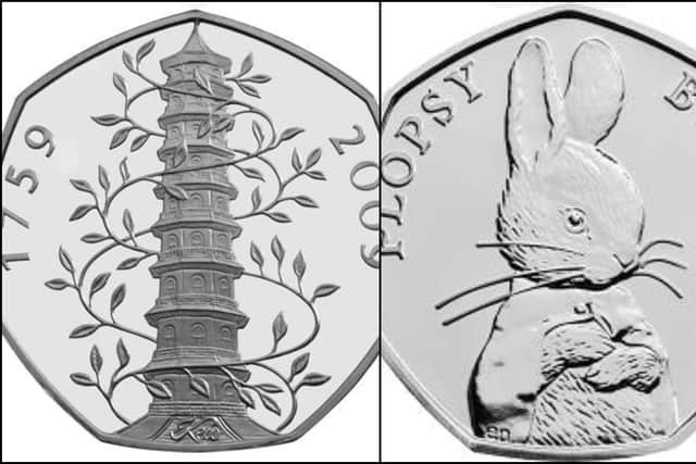 The Kews Garden 2009 coin is the rarest, while Flopsy Bunny also ranks high