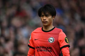 Former Celtic target Kaoru Mitoma in action for Brighton during their weekend win at Chelsea. (Photo by Mike Hewitt/Getty Images)