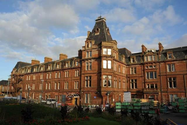 The derelict Ayr Station Hotel had been served with a dangerous buildings notice because of its poor condition. Picture: N Hackett