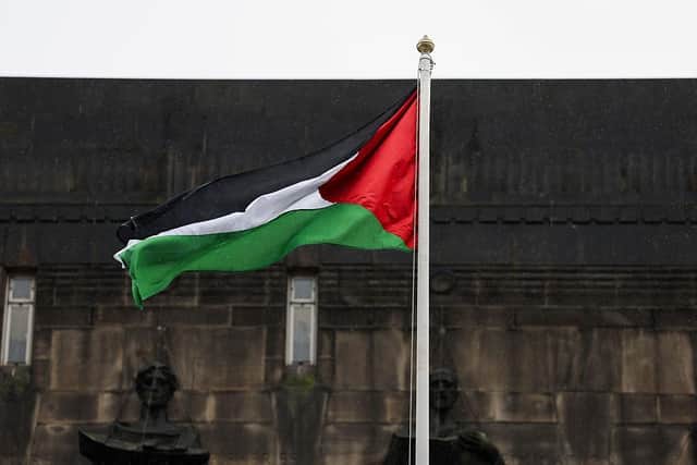 The First Minister authorised the Palestinian flag fly outside St Andrew's House as MSPs debated Gaza on Wednesday (Picture: Jeff J Mitchell/Getty Images)