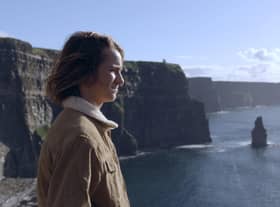 Ben Larg considering his options at the big wave surf spot known as Aileen's, County Claire, Ireland PIC: Urbancroft Films