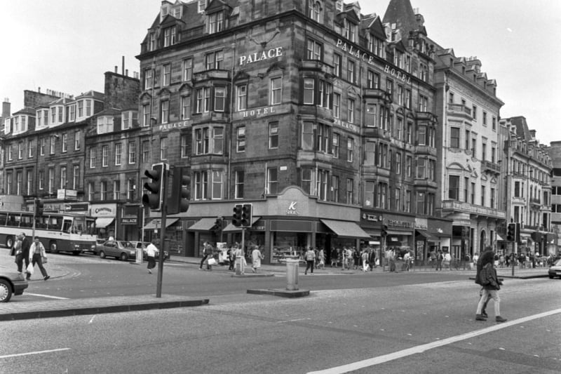 The handsome and imposing Palace Hotel on Princes Street was cruelly destroyed in a fire in June 1991. It was alleged that youths had broken in and started the blaze.