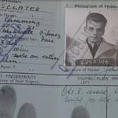 The identity card of John Cumming Sclater, of Kirkwall, who survived the Rohna attack. PIC: Contributed.