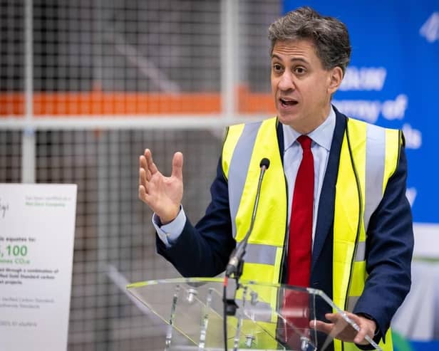 Doncaster MP and Net Zero secretary Ed Miliband believes in a green transition