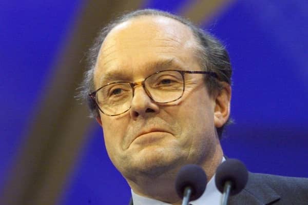 Conservative Party Chairman Michael Ancram at the Conservative Party Conference in 2000 (Picture: Colin Davey/Getty Images)