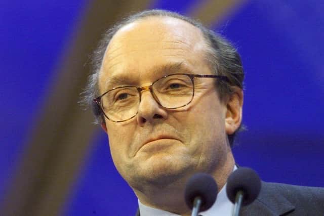Conservative Party Chairman Michael Ancram at the Conservative Party Conference in 2000 (Picture: Colin Davey/Getty Images)