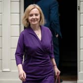 Foreign secretary and Conservative leadership candidate Liz Truss leaving her campaign office in Westminster. Picture: Aaron Chown/PA Wire