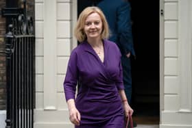 Foreign secretary and Conservative leadership candidate Liz Truss leaving her campaign office in Westminster. Picture: Aaron Chown/PA Wire