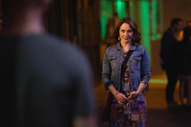 Roisin Gallagher in The Dry, which has returned for a second season, following the journey of Shiv as she tries to live a life of sobriety. Pic: Mark Sheen/ITV  For further information please contact:Patrick.smith@itv.com 07909906963