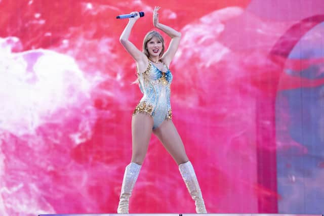 Music megastar Taylor Swift, who played Edinburgh's Murrayfield stadium in June, is credited as one of the reasons for a boost in shopper footfall numbers. Picture: Jane Barlow/PA