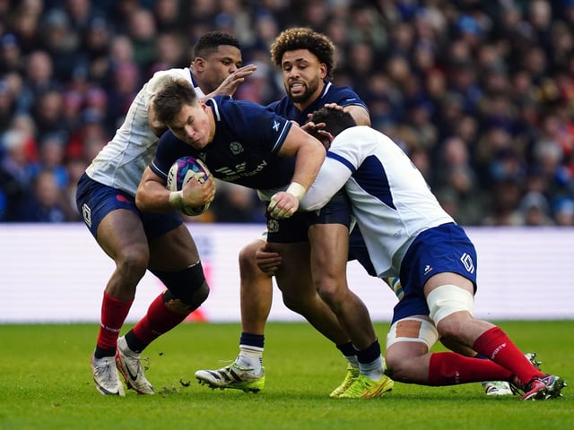Assisted Ben White for Scotland's opening and protected Harry Paterson well when youngster was picked on by French bullies. Did concede two turnovers, though. Replaced late by Cam Redpath. 6