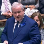 SNP Westminster leader Ian Blackford speaks during Prime Minister's Questions in the House of Commons, London.