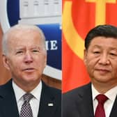 US President Joe Biden (left) spoke on China's President Xi Jinping (right) a day after talks between the two superpowers in Beijing. Picture: Mandel Ngan, Noel Celis/AFP via Getty Images
