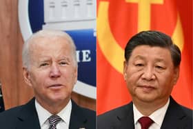 US President Joe Biden (left) spoke on China's President Xi Jinping (right) a day after talks between the two superpowers in Beijing. Picture: Mandel Ngan, Noel Celis/AFP via Getty Images