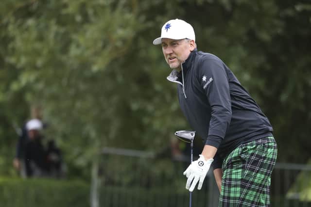 Ian Poulter after teeing off on the 15th hole during the JP McManus Pro-Am at Adare Manor, Ireland, Tuesday, July, 5, 2022.
