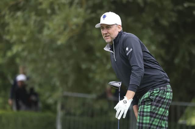 Ian Poulter after teeing off on the 15th hole during the JP McManus Pro-Am at Adare Manor, Ireland, Tuesday, July, 5, 2022.