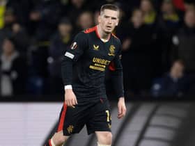 Rangers' Ryan Kent in action during a UEFA Europa League match between Brondby and Rangers. (Photo by Alan Harvey / SNS Group)