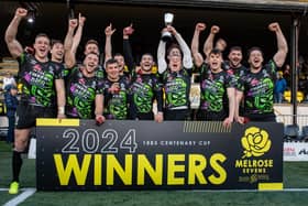 Shogun Rugby celebrate their title win. Pic: Bryan Robertson